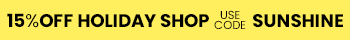 Get 15% Off with code SUNSHINE