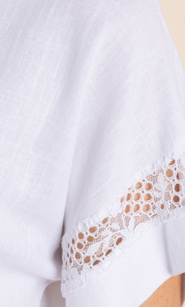 Linen Blend Relaxed Fit Top