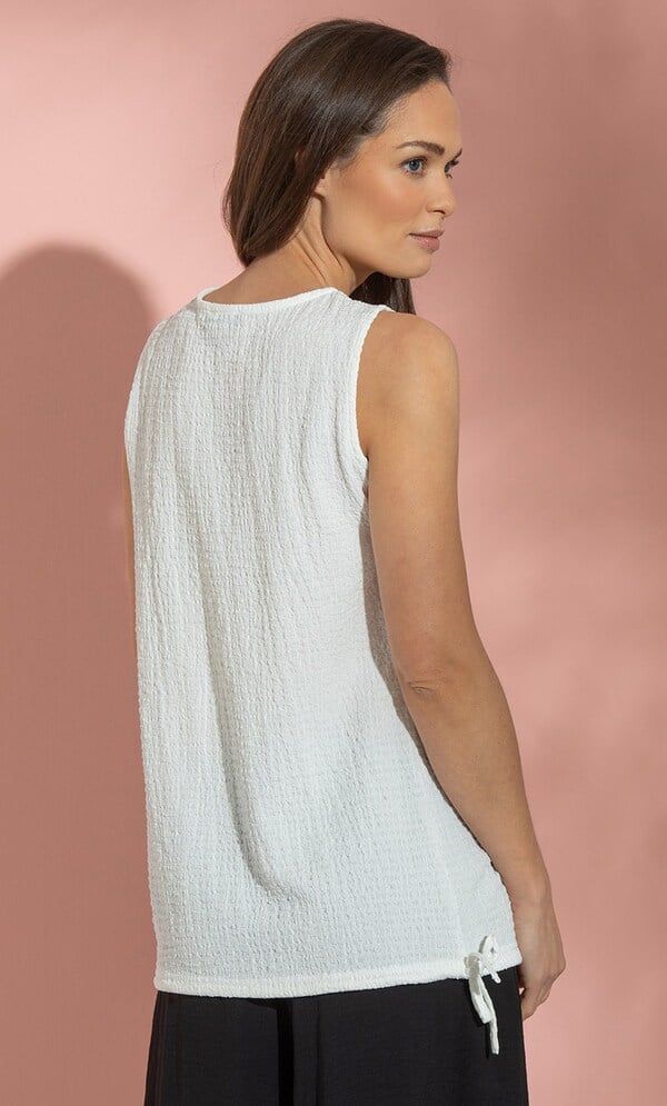 Textured Sleeveless Top