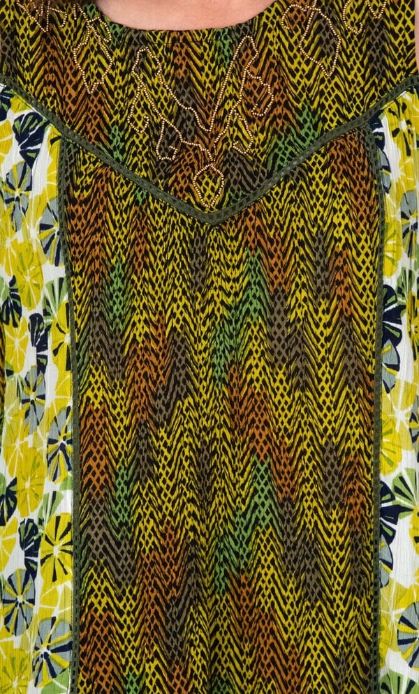 Embellished printed Sleeveless Top