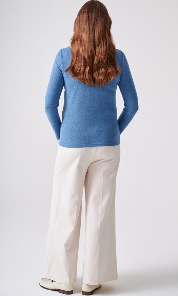 Anna Rose Foil Printed Cowl Neck Jumper