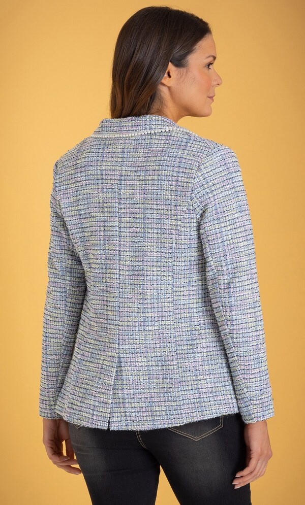 Embellished Shimmer Check Jacket