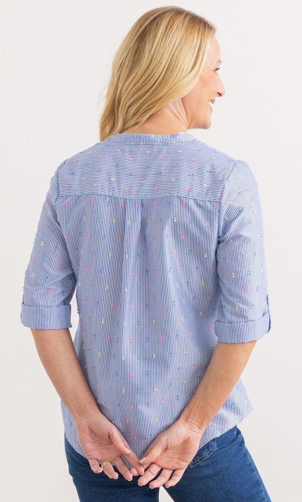 Anna Rose Striped Blouse