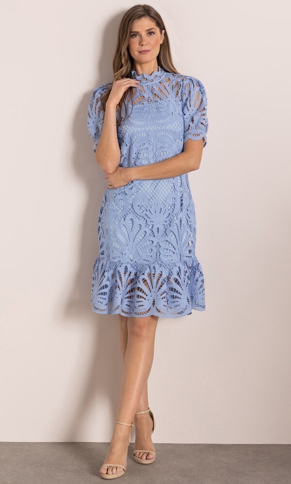 High Neck Lace Dress