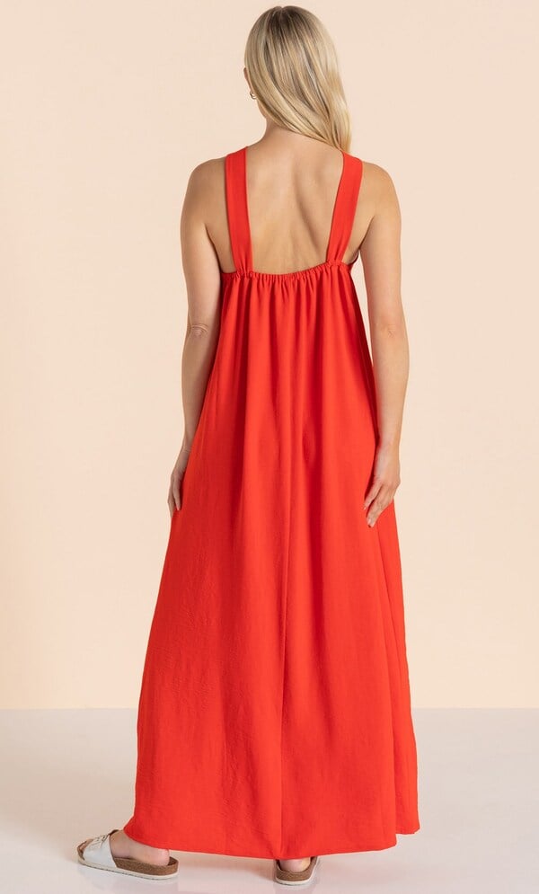 Twist Front Maxi Dress