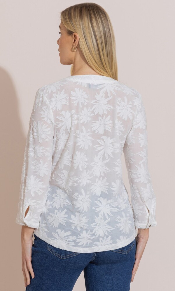 Floral Burnout Jersey Top