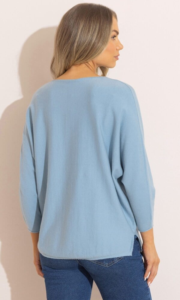 Batwing Knitted Jumper