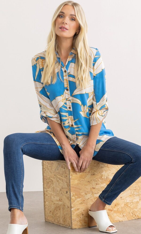 Leaf Printed Blouse