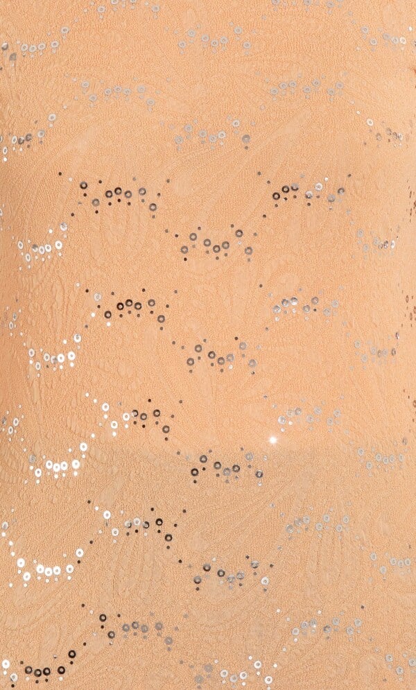 Anna Rose Textured Jersey Sparkle Top