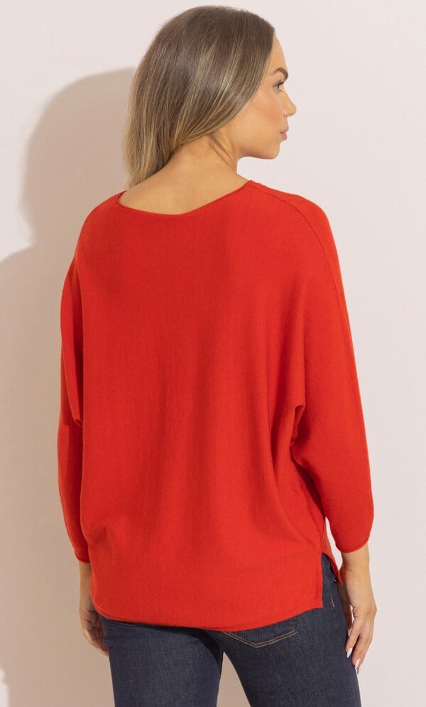 Batwing Knitted Jumper