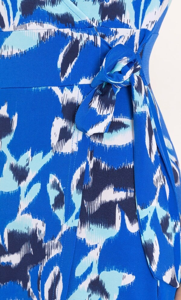 Anna Rose Printed Short Sleeve Dress