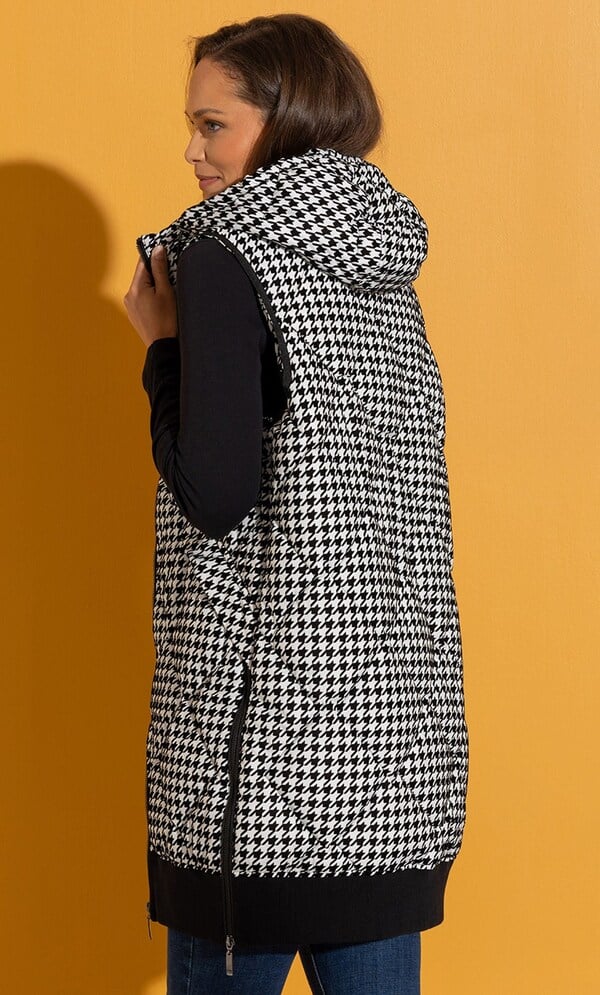 Dogtooth Flock Ribbed Hem Gilet