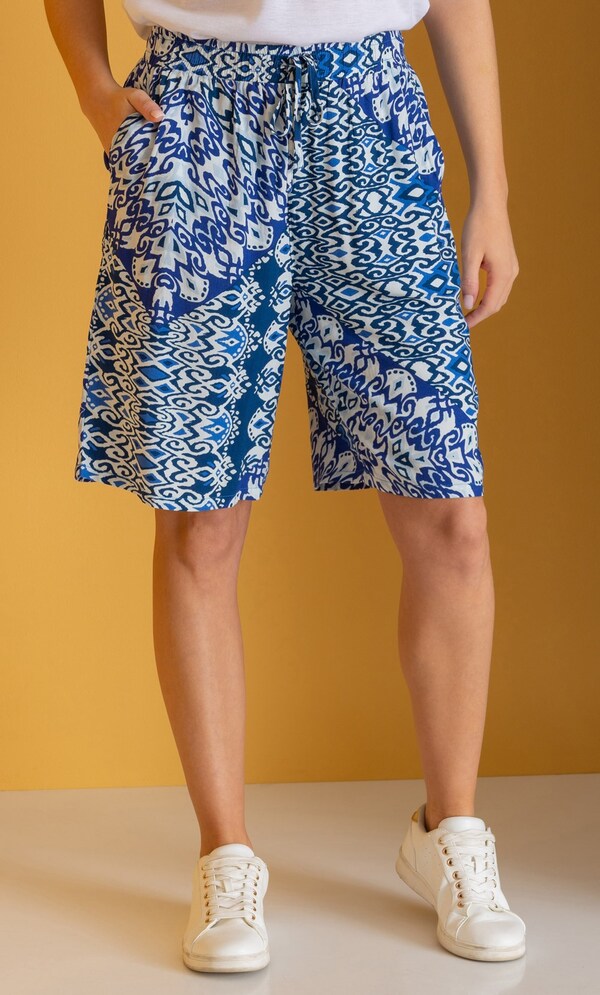 Printed Pull On Shorts