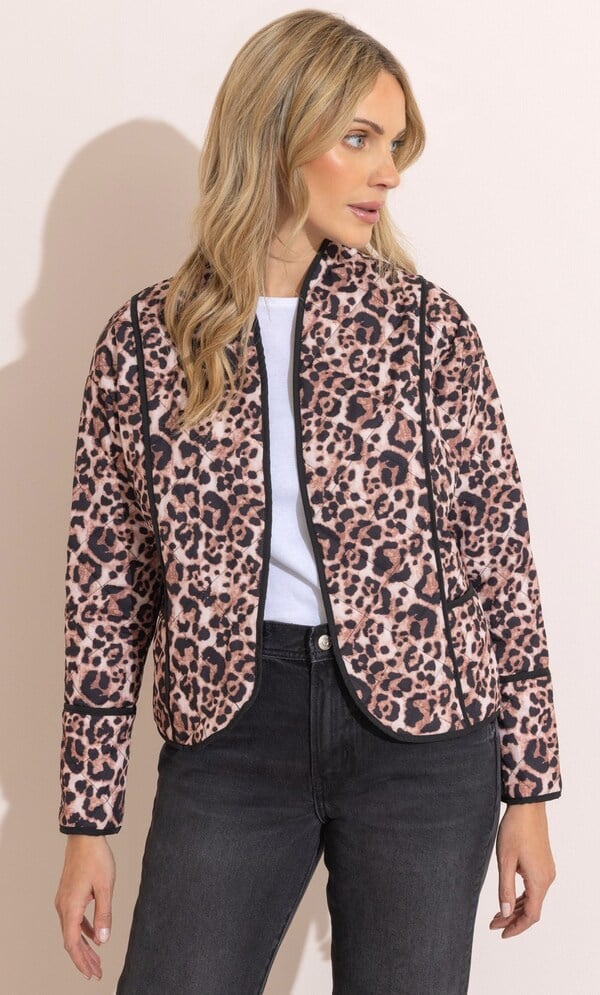 Printed Quilted Jacket