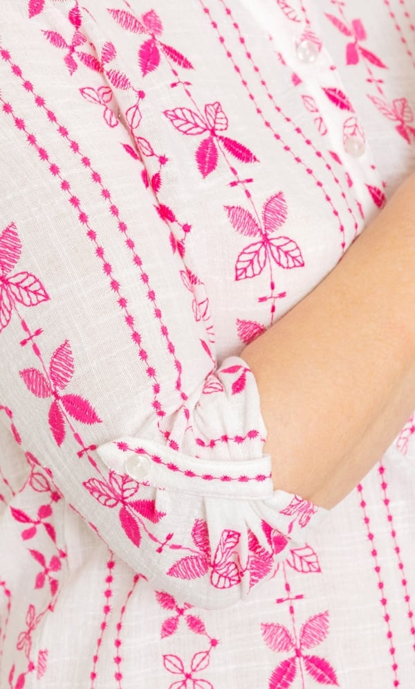 Anna Rose Embroidered Cotton Top