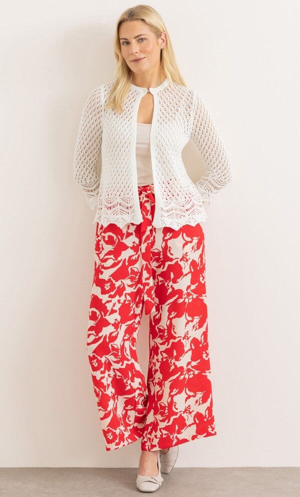 Open Stitch Knitted Cardigan