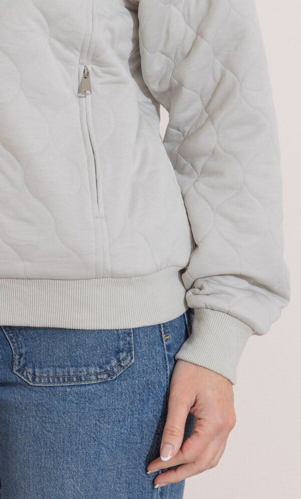 Quilted Bomber Jacket