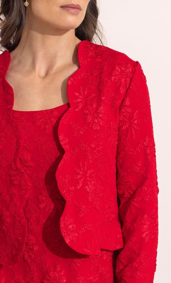 Jacquard Edge To Edge Jacket
