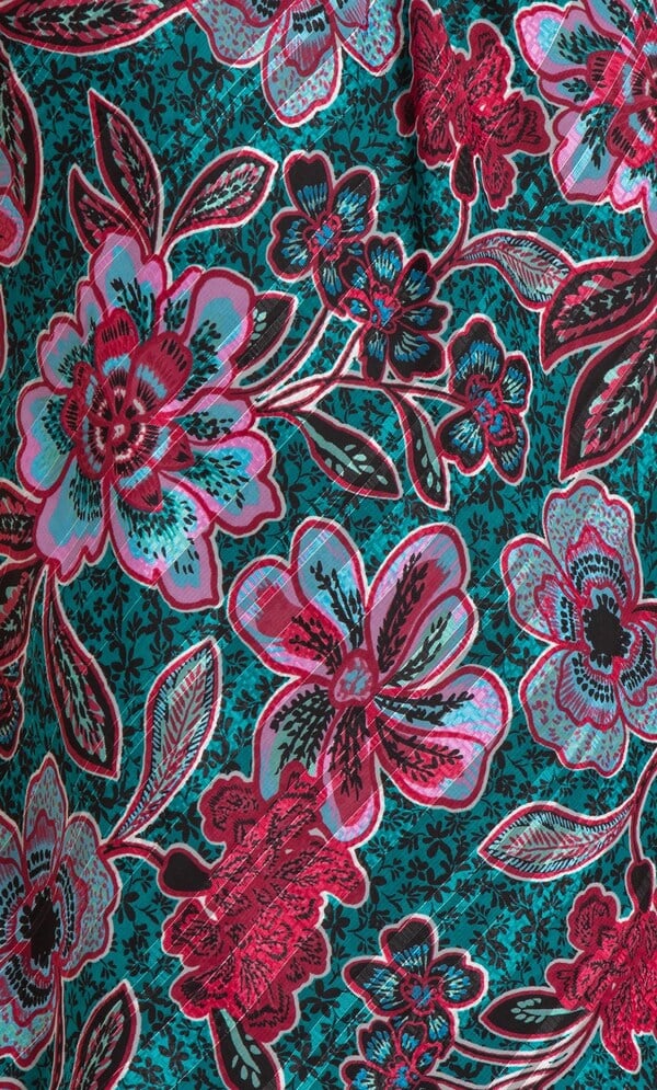Anna Rose Bias Cut Floral Chiffon Top