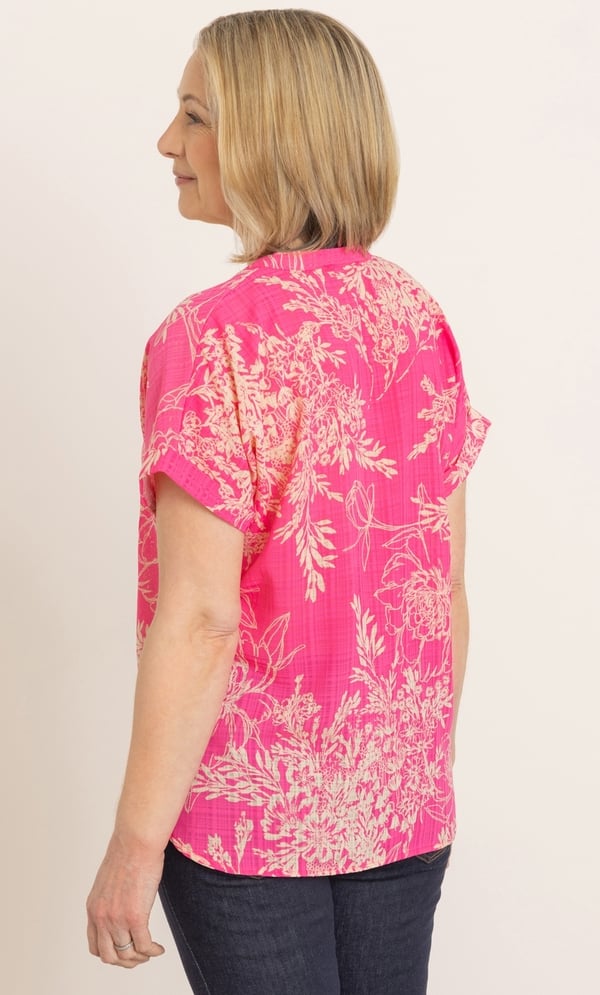 Anna Rose Garden Printed Top