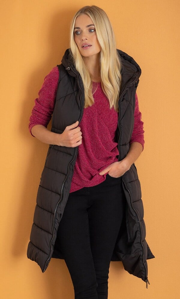 Long Padded Gilet
