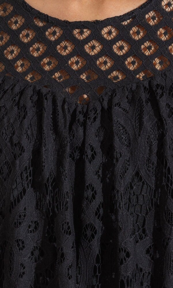 Short Sleeve Lace Top