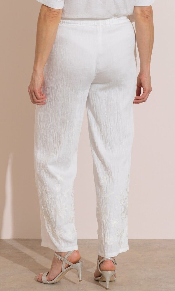Anna Rose Embroidered Pull On Trousers