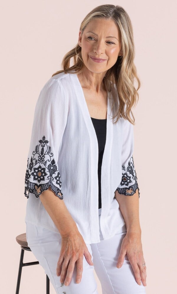 Anna Rose Embroidered Cover Up