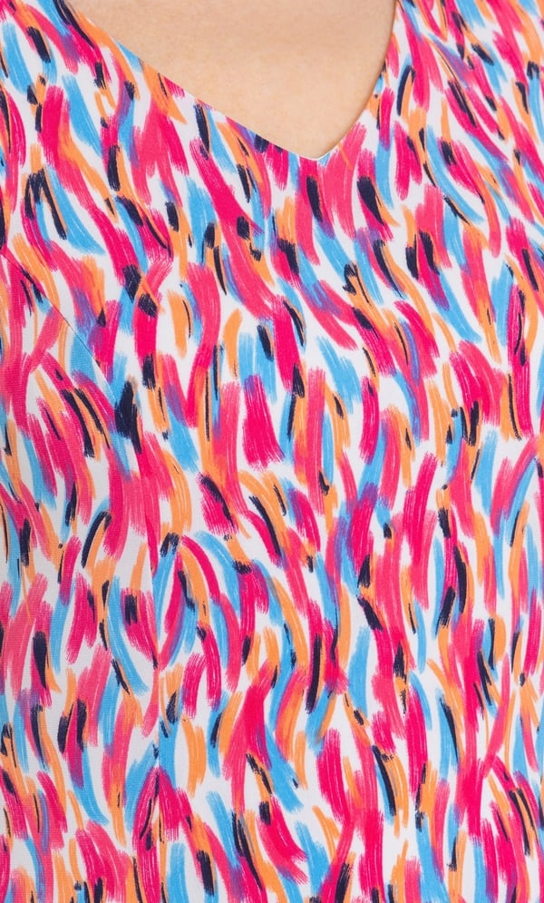 Anna Rose Printed Sleeveless Jersey Dress