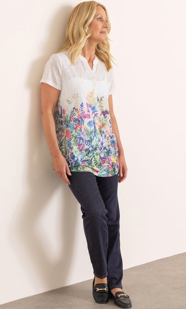 Anna Rose Garden Print Top
