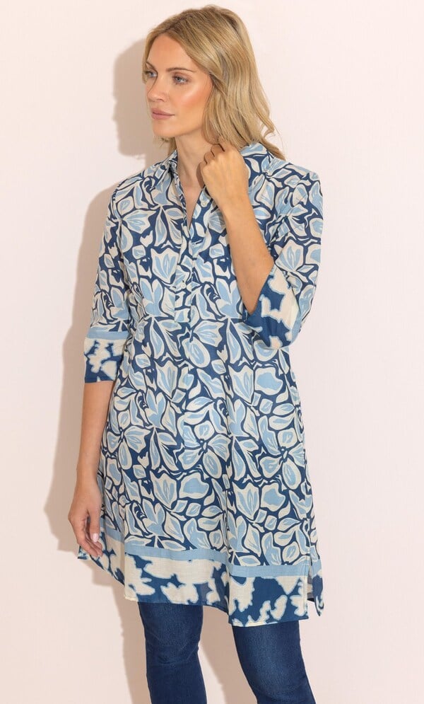 Printed Cotton Tunic Top