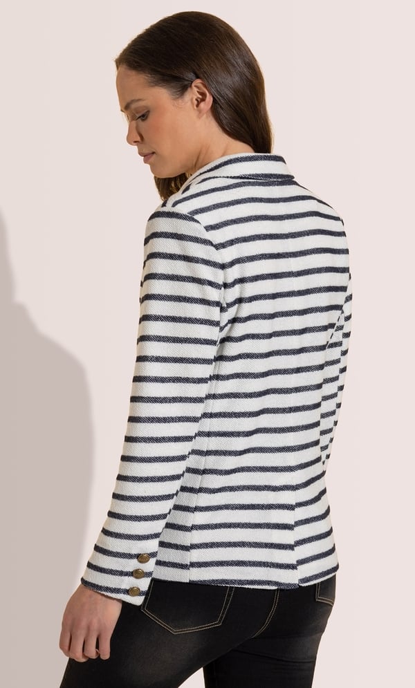 Striped Button Jacket