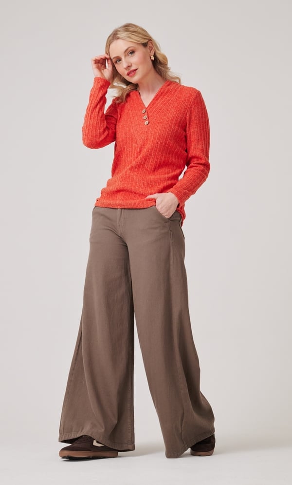 Brushed Rib Knit Top