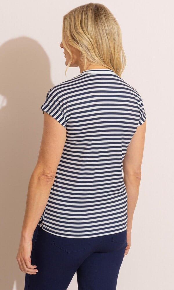 Anna Rose Printed Short Sleeve Top