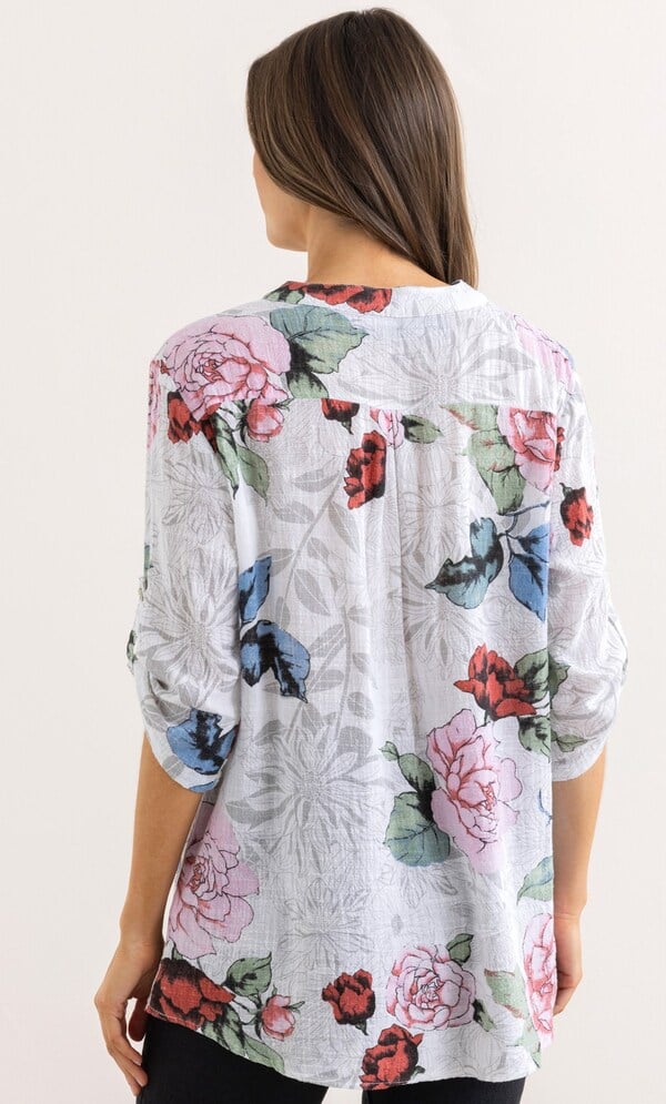 Botanical Printed Cotton Top