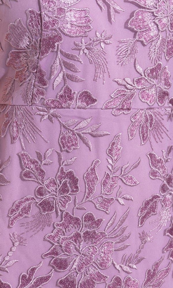 Embroidered Mesh Dress