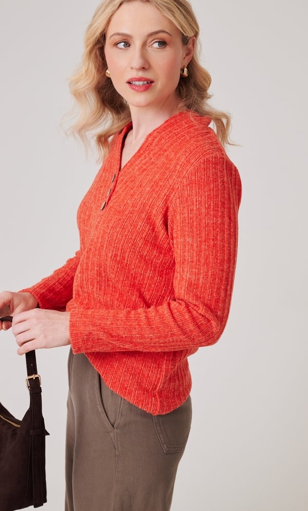 Brushed Rib Knit Top