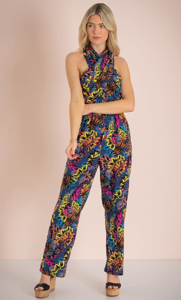 Multi Way Printed Jumpsuit
