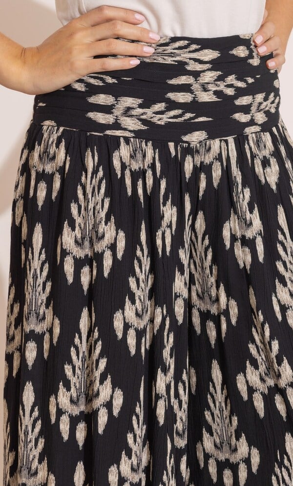 Printed Wide Leg Palazzo Trousers