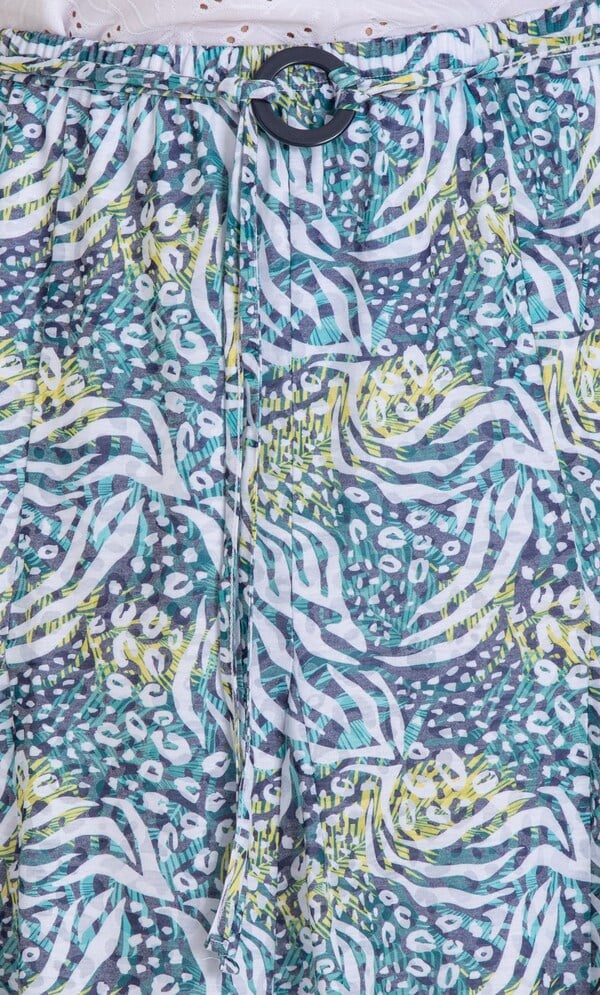 Anna Rose Printed Pull On Skirt