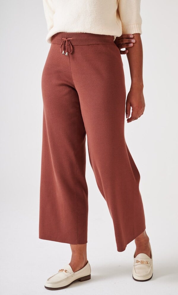 Knitted Wide Leg Trousers