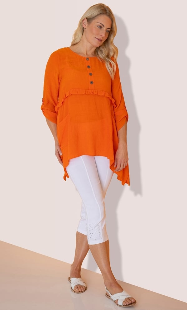 Dipped Hem Tunic Top