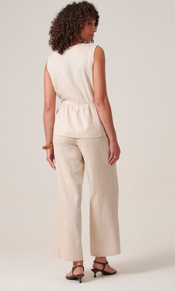Shimmer Peplum Hem Waistcoat