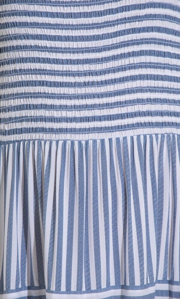 Sleeveless Striped Maxi Dress