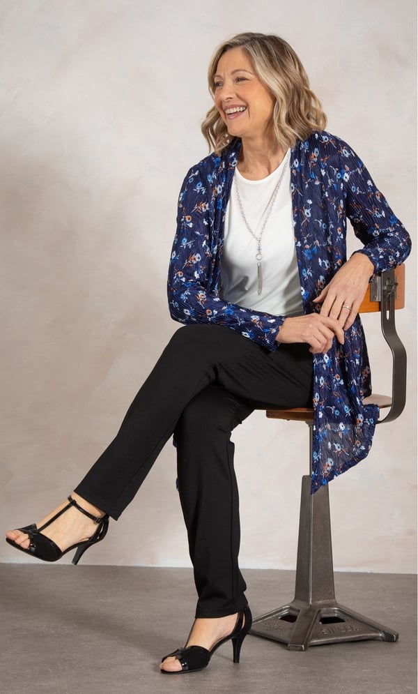 Anna Rose Patterned Two Piece Top Set