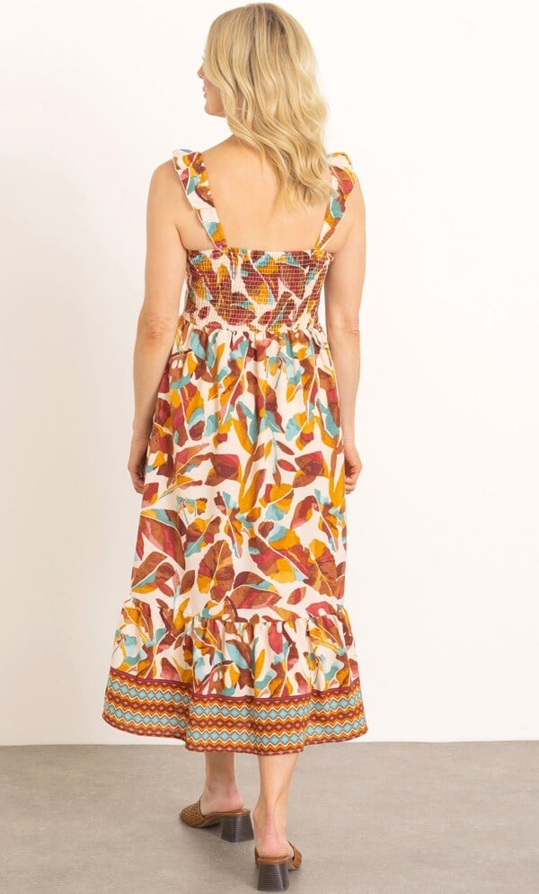 Sleeveless Printed Midaxi Dress