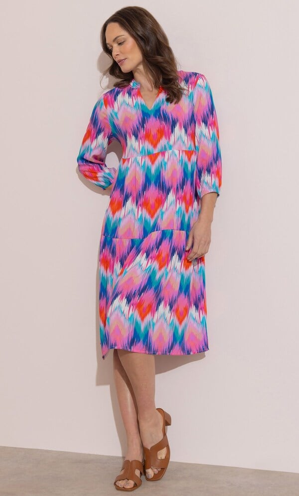 Printed Loose Fit Dress
