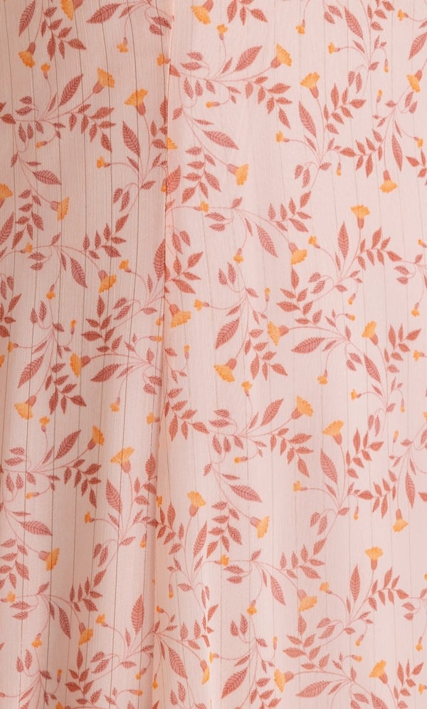Anna Rose Dip Hem Printed Midi Dress