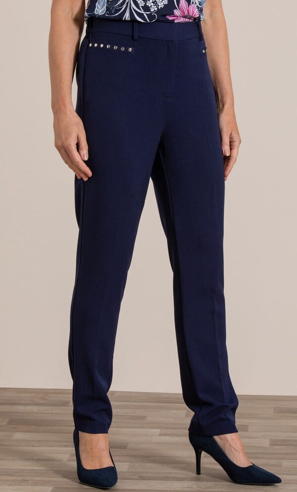 Anna Rose Slim Leg Trousers 27 Inch