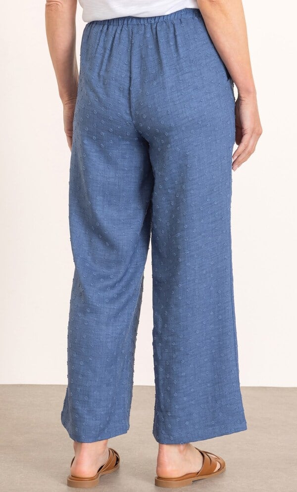 Anna Rose Pull On Wide Leg Spotty Trousers